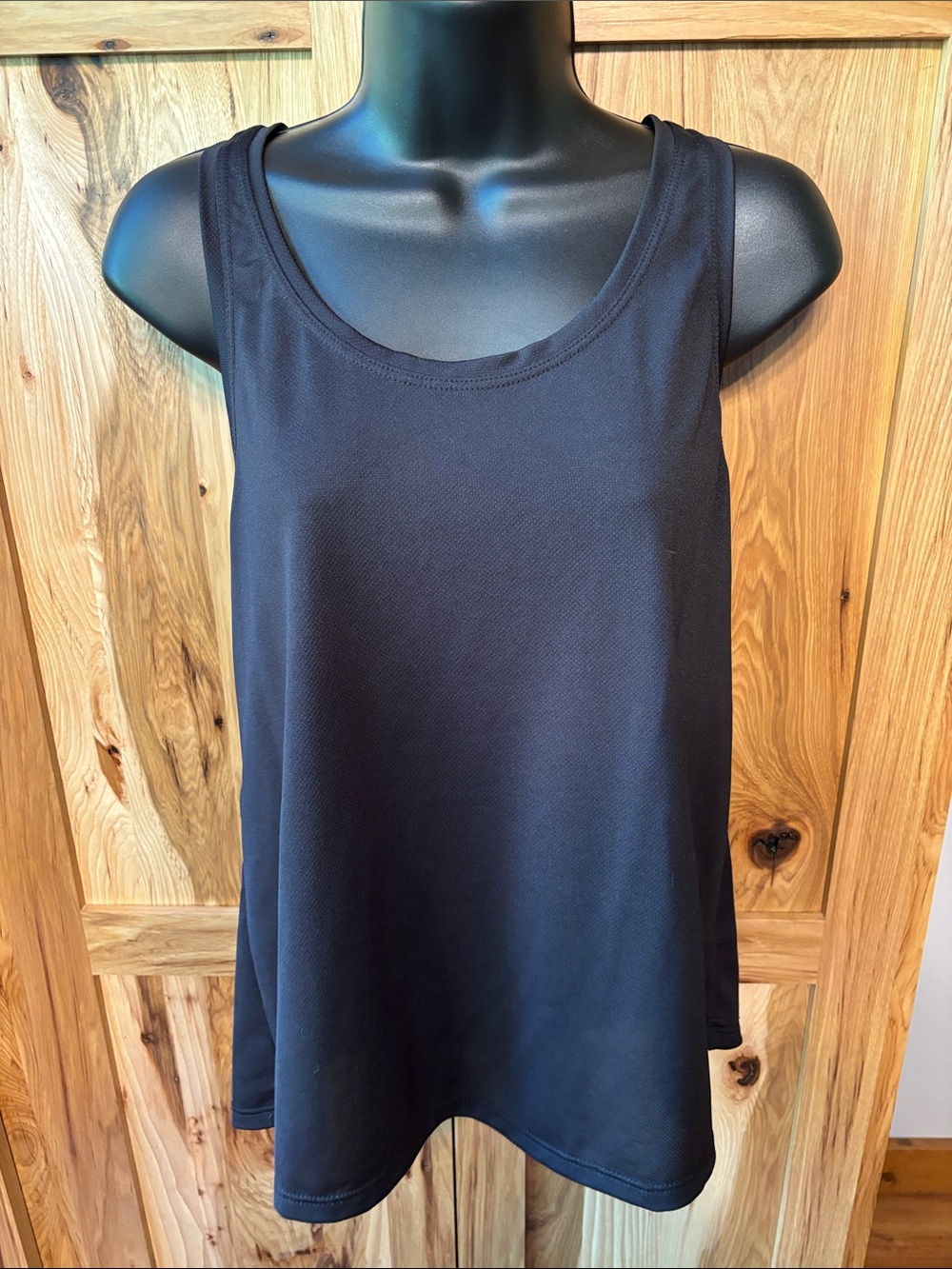 Athletic Works Black Scoop Neck Active Tank
